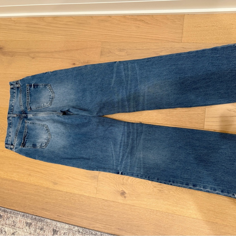 Zara Women's Flare Jeans in Deep Blue - Picture 2 of 4